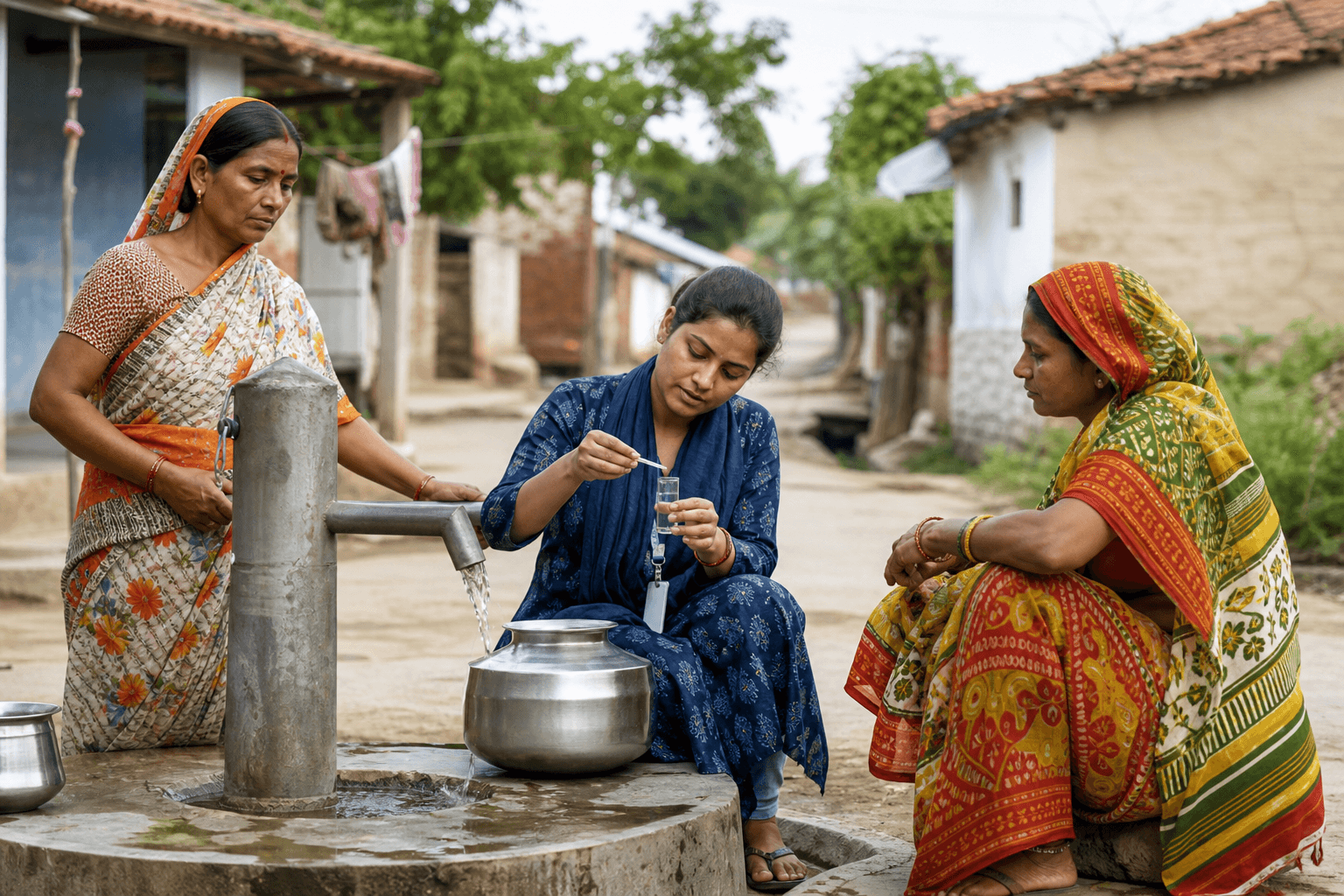 Indian rural water and sanitation project